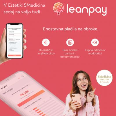 LeanPay, sedaj na voljo tudi v Estetiki SMedicina