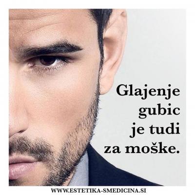 Glajenje gubic z botoksom je tudi za moške